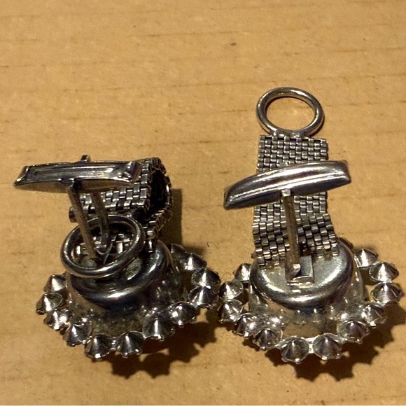 Elegant Rhinestone Cufflinks - Picture 2 of 2